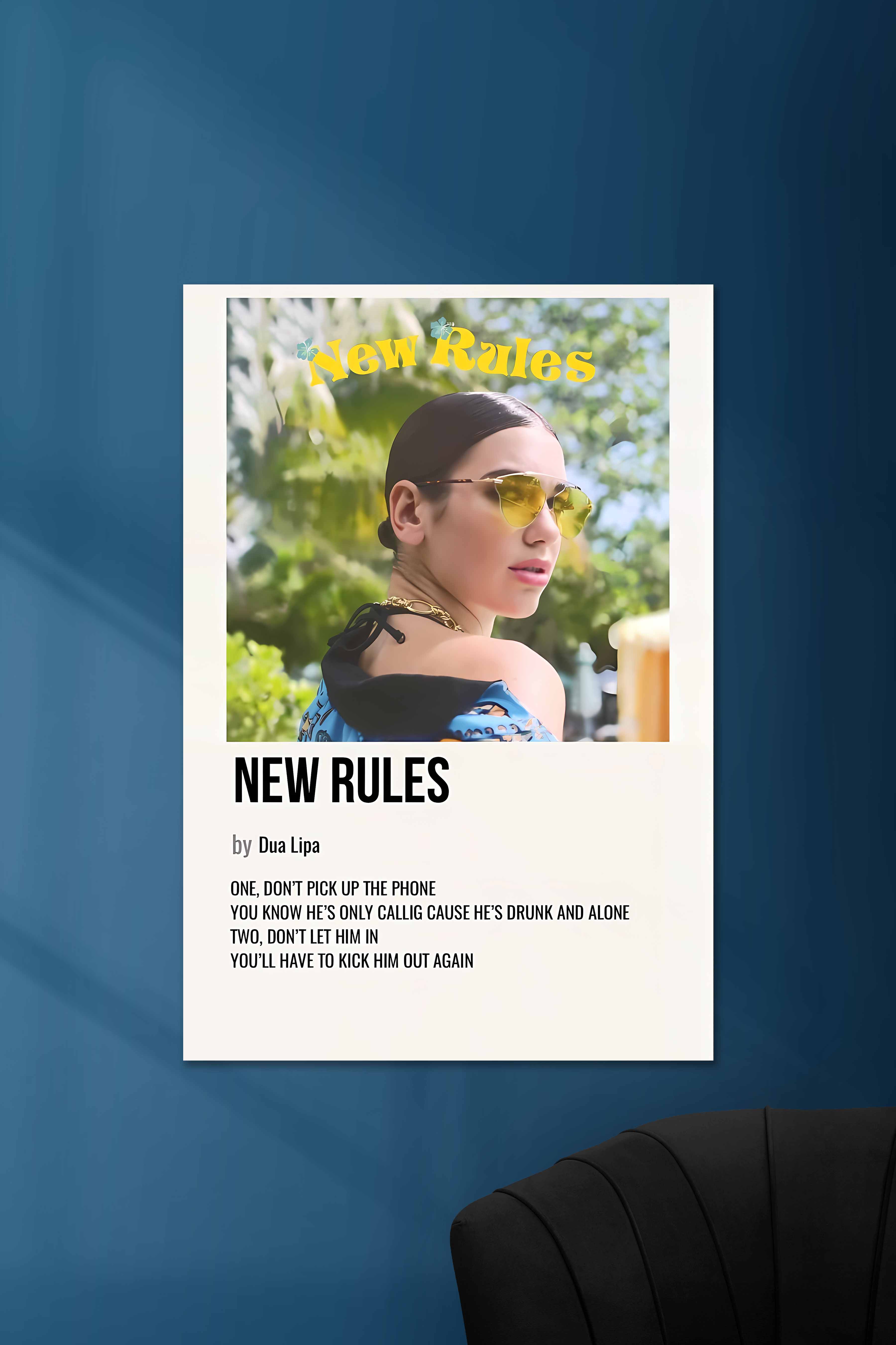 New Rules x Dua Lipa | Music Card | Music Artist Poster – Posterized