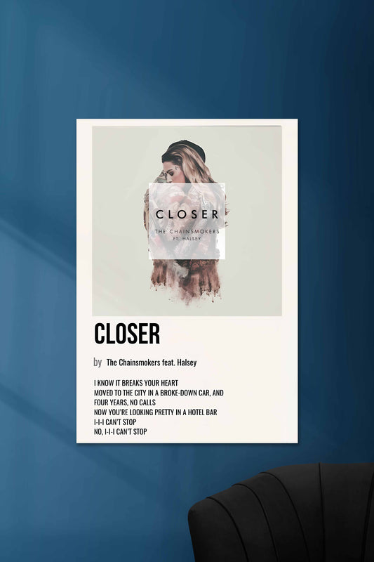Closer x The Chainsmokers | Music Card | Music Artist Poster