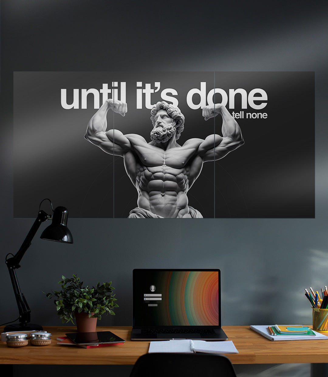 Until its Done tell None | GYM | Motivation | 3 Piece Set