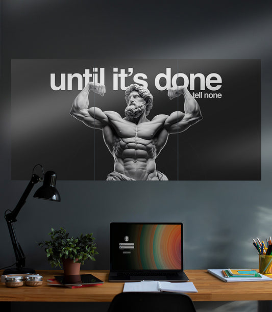 Until its Done tell None | GYM | Motivation | 3 Piece Set