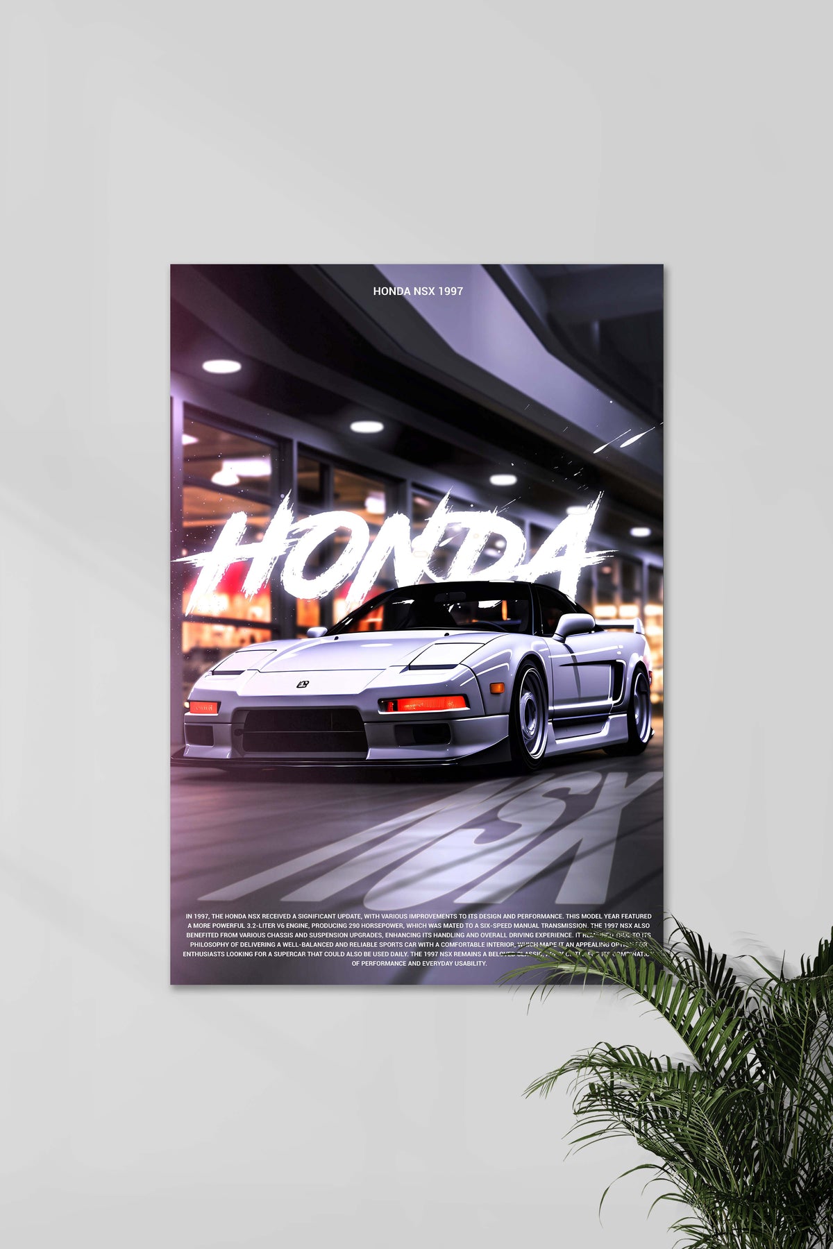 HONDA NSX 1997 | CONCEPT CARS #04 | CAR POSTERS - A4