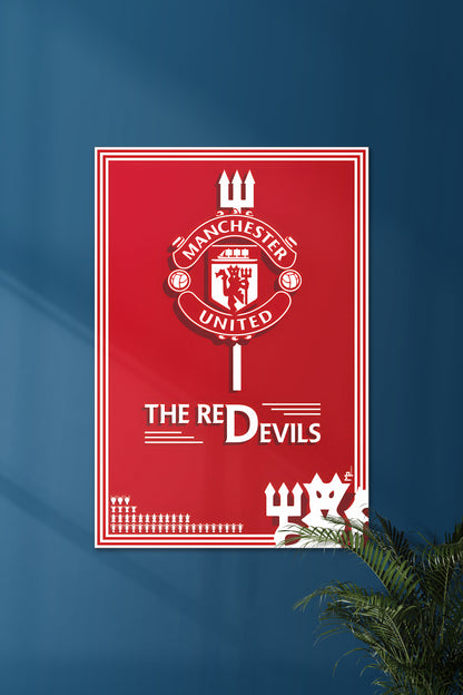 THE RED EVILS | MANCHESTER UNITED | FootBall Poster