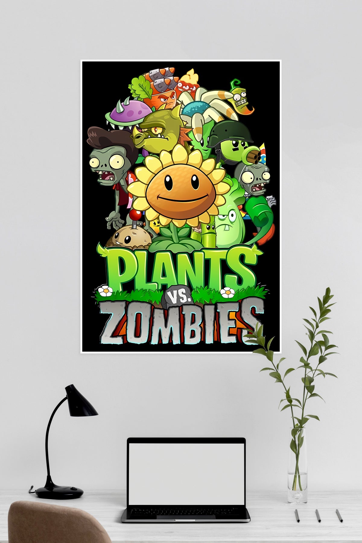 Plant vs Zombies | Videogame | Game Posters - A4