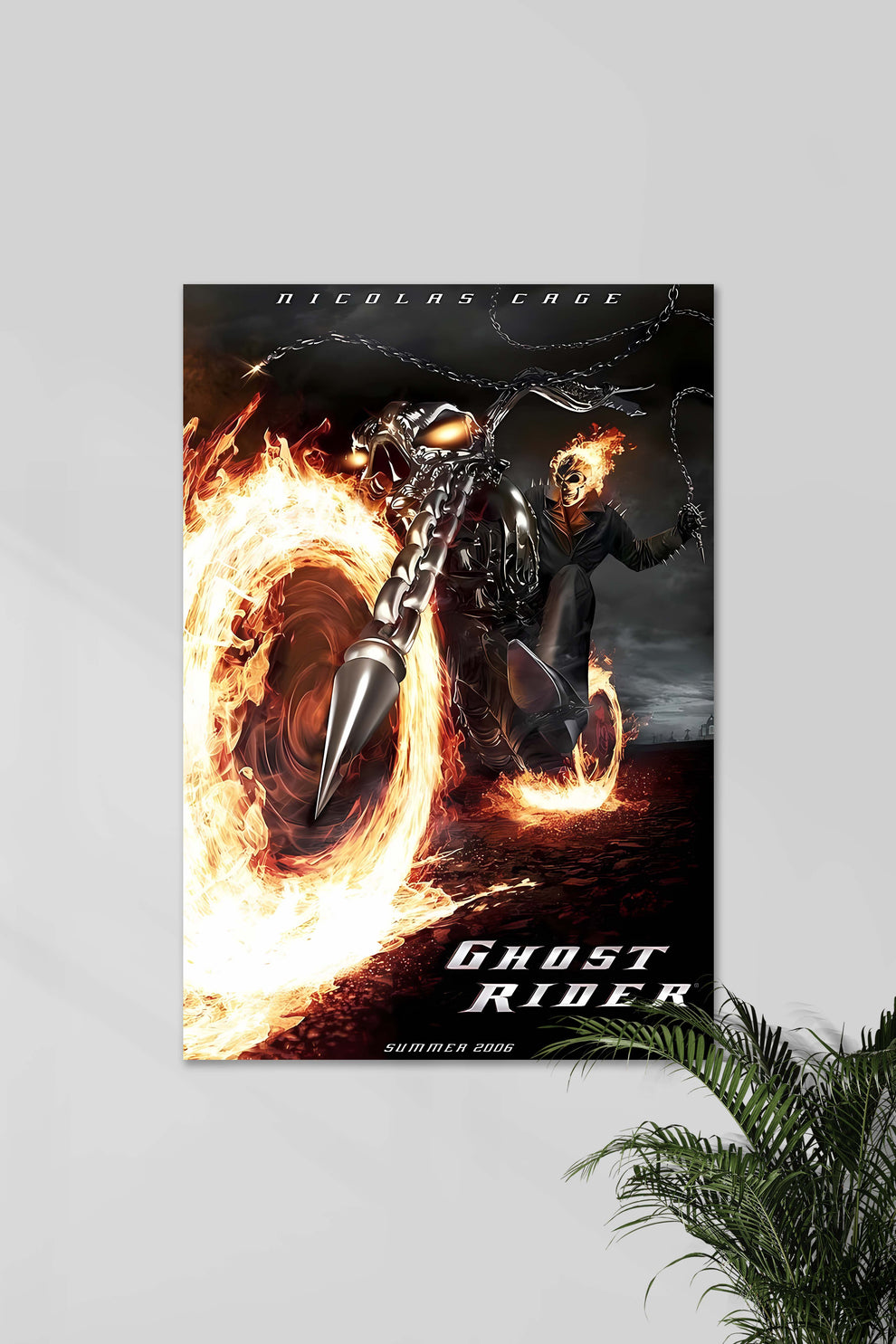 Ghost Rider Nicolas Cage | Ghost Rider | Horror Movie Poster – Posterized