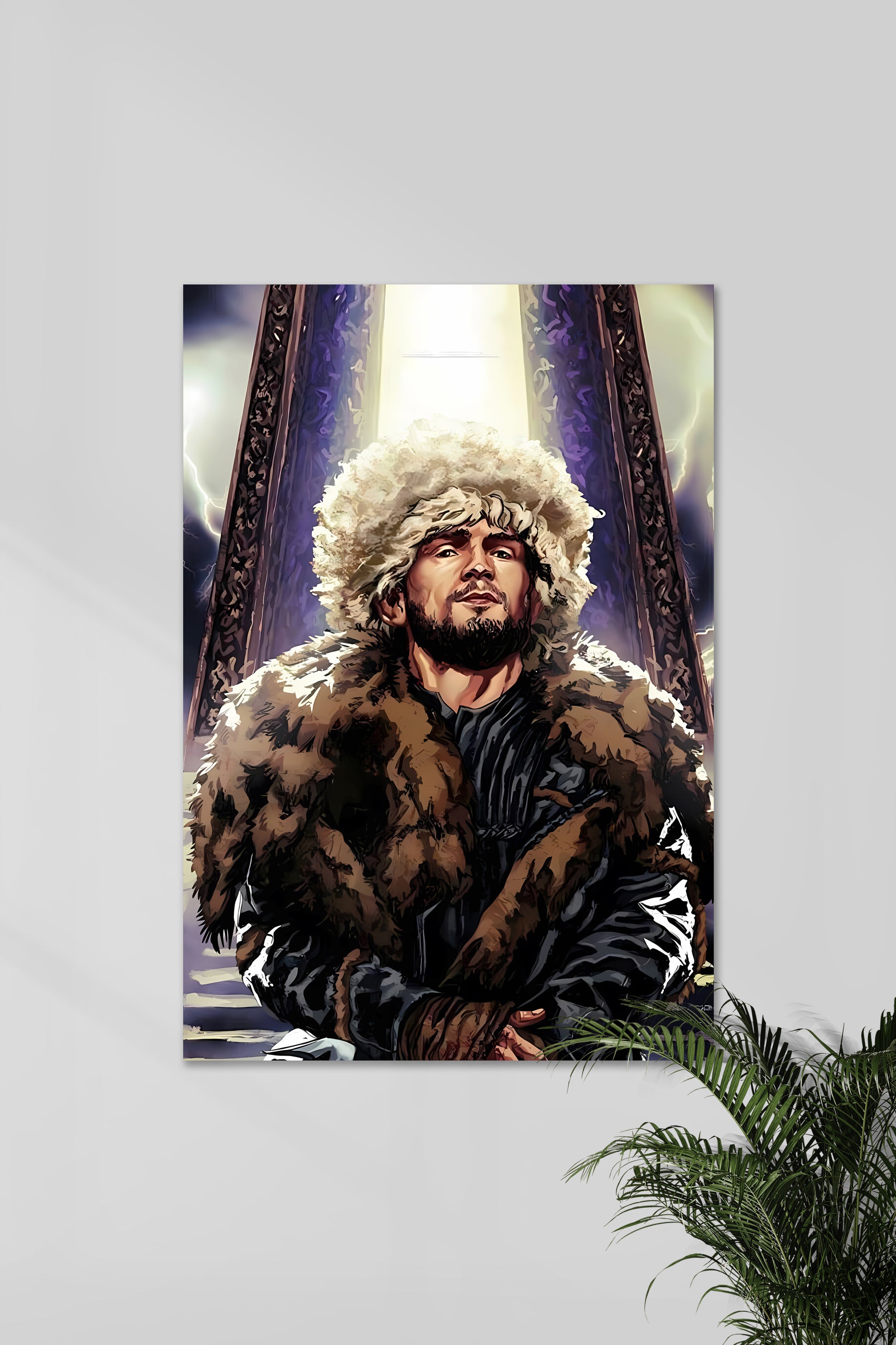 Khabib UFC Ruskov Fighter MMA Wall Art Poster Grand format A0 Khabib UFC Ruskov Fighter MMA Wall Art Poster Grand format A0