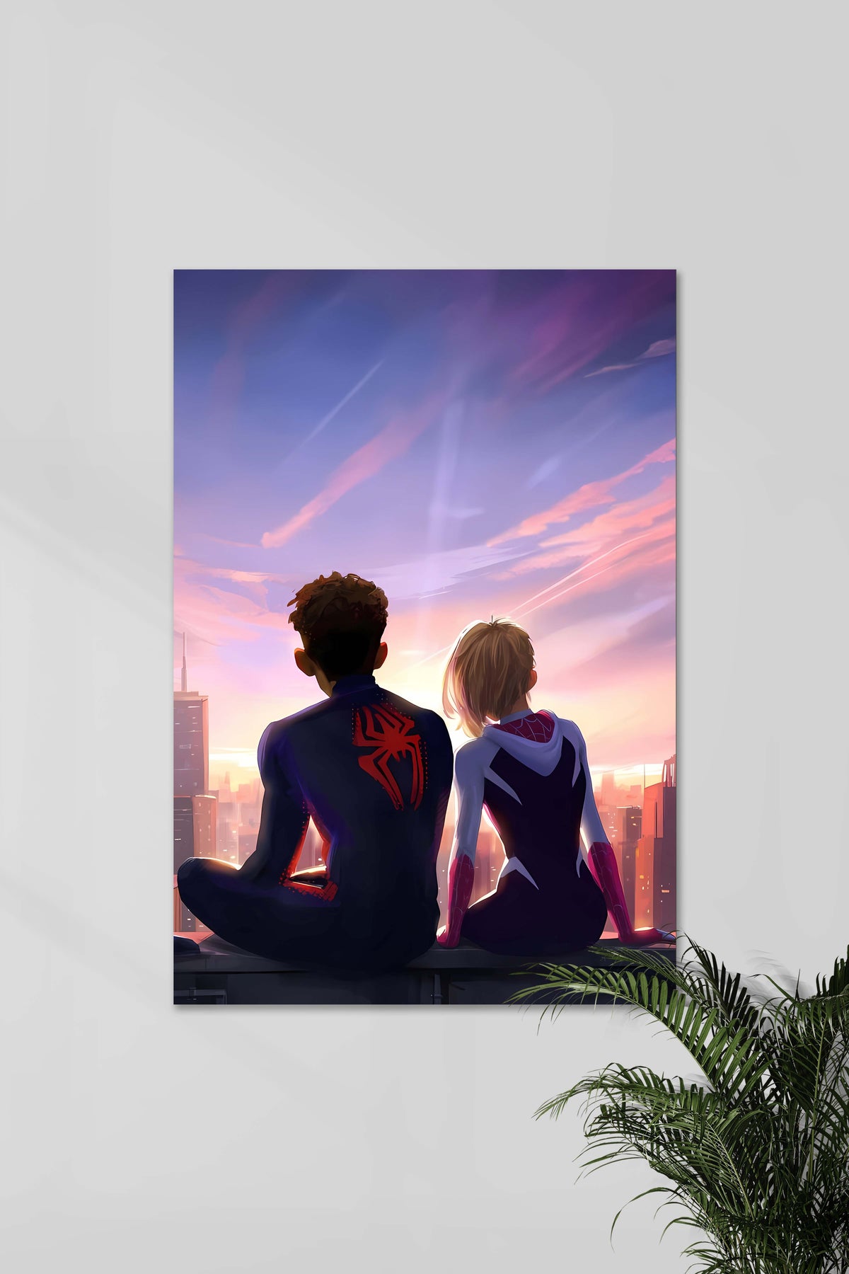 Peter Gwen Together | Across the Spiderverse | MCU | Movie Poster - A4