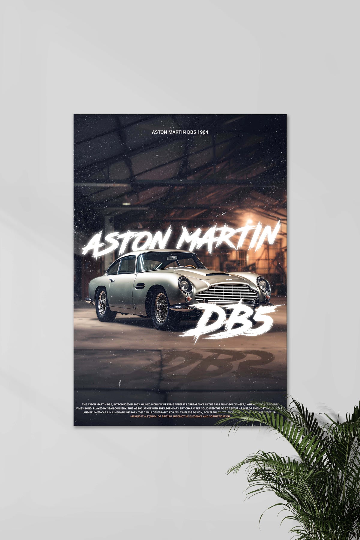 ASTON MARTIN DB5 1964 | CONCEPT CARS #04 | CAR POSTERS - A4