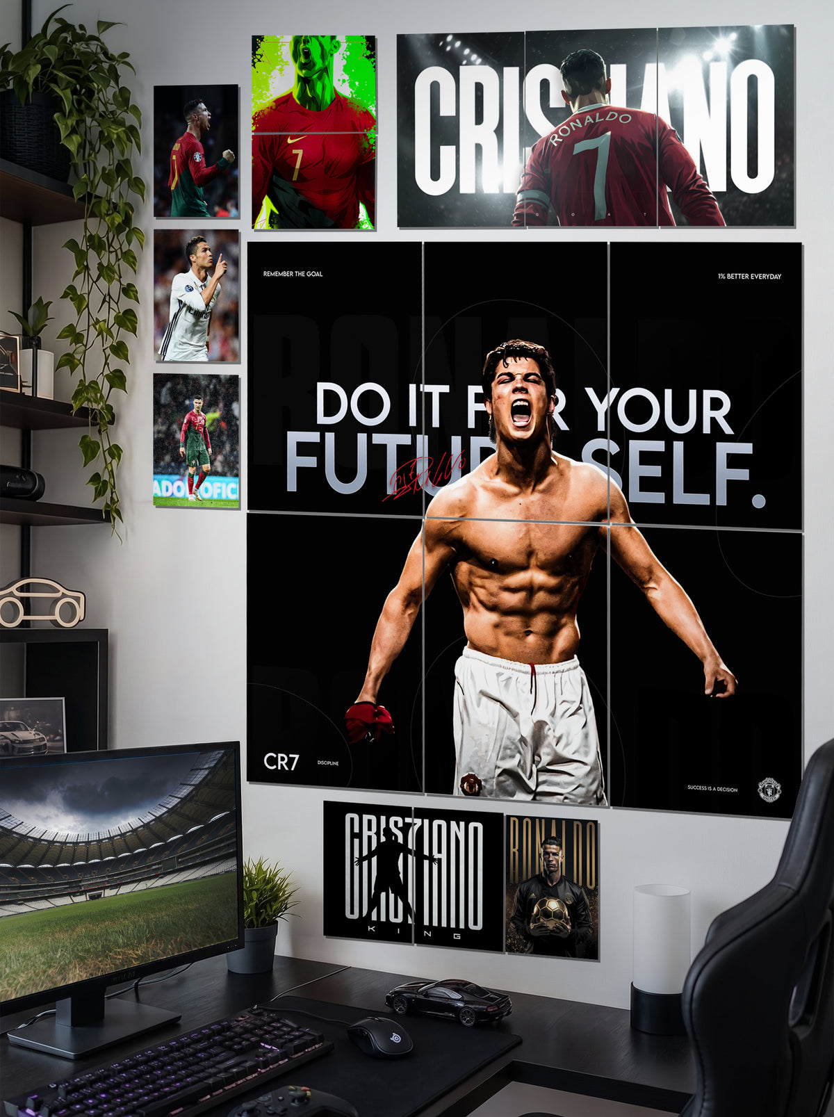 CR7 Legacy | Premium Wall Setup Pack | 8 Design A3 A4 A5 Mix Pack