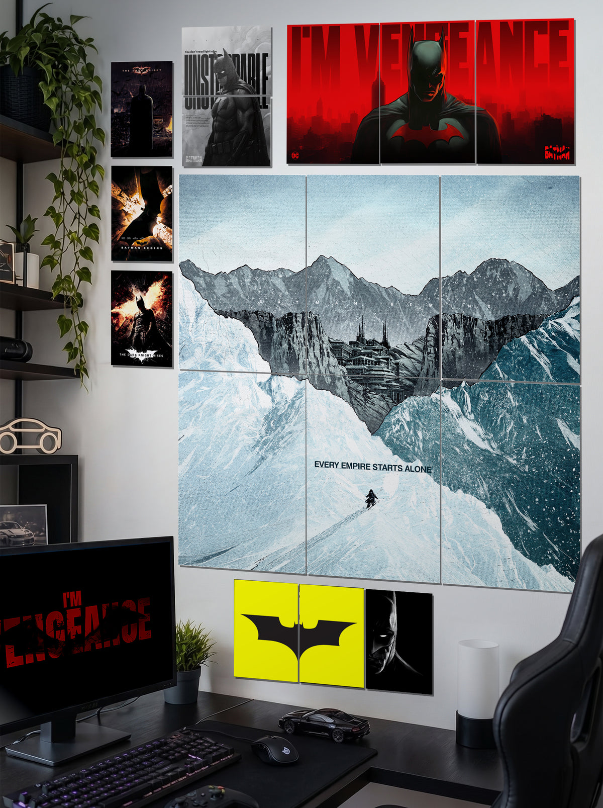 The Batman Motivation | Premium Wall Setup Pack | 8 Design A3 A4 A5 Mix Pack