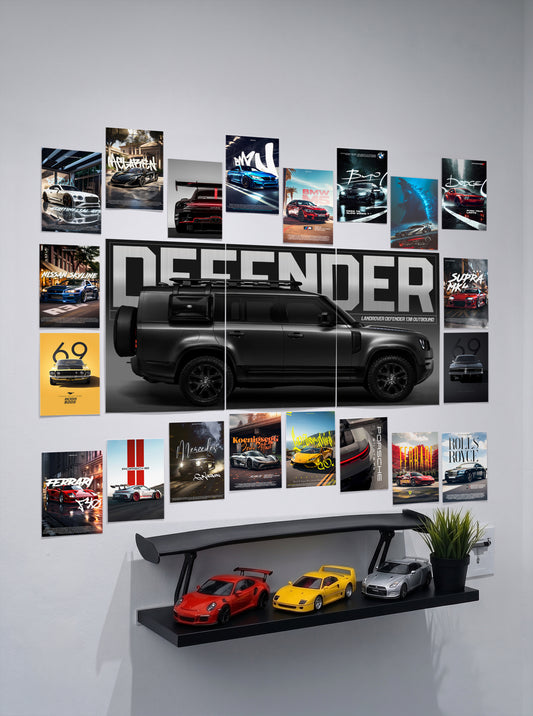 Dream Garage Wall Collection | 21 DesignSetup Combo | Wall Setup Pack