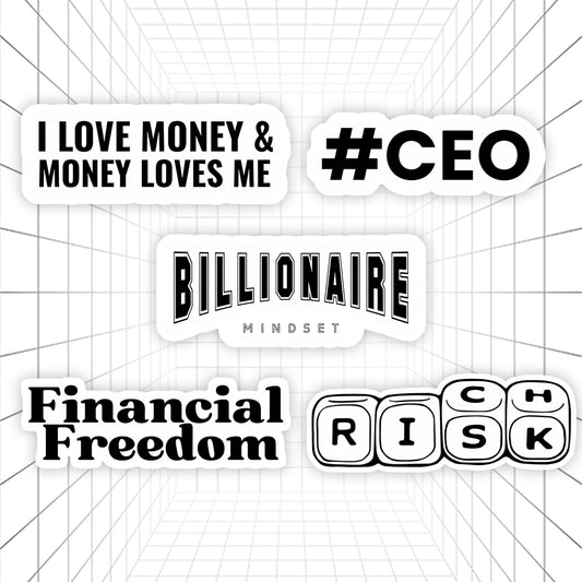 I Am Rich | Money Aesthetic #01 | Stickerized | 5 Stickers