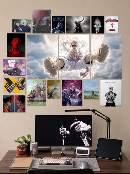 Ultimate Room Wall Setup Combo | 17 Piece Set (1 Split Set + 16 Prints)