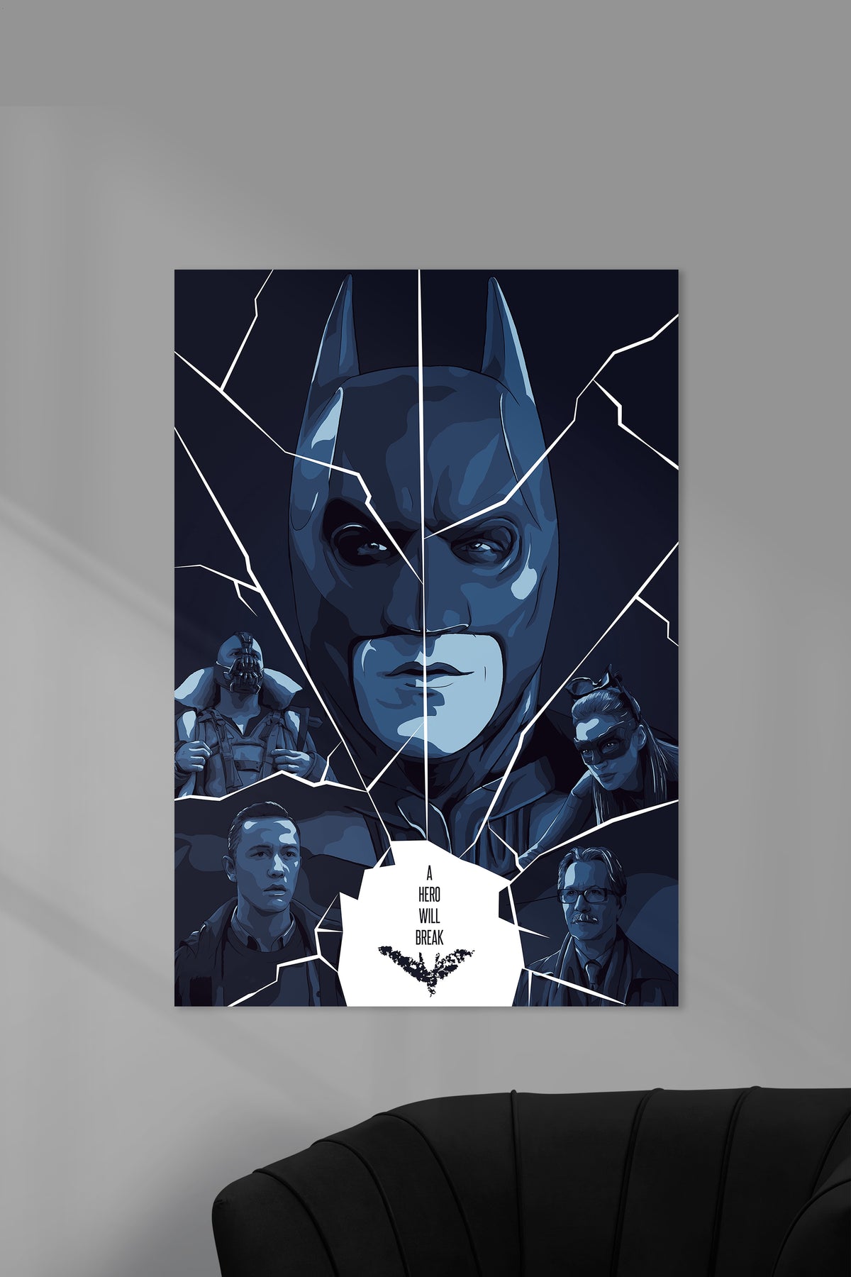BATMAN DARK KNIGHT RISES | Christopher Nolan | DCU POSTER - A4