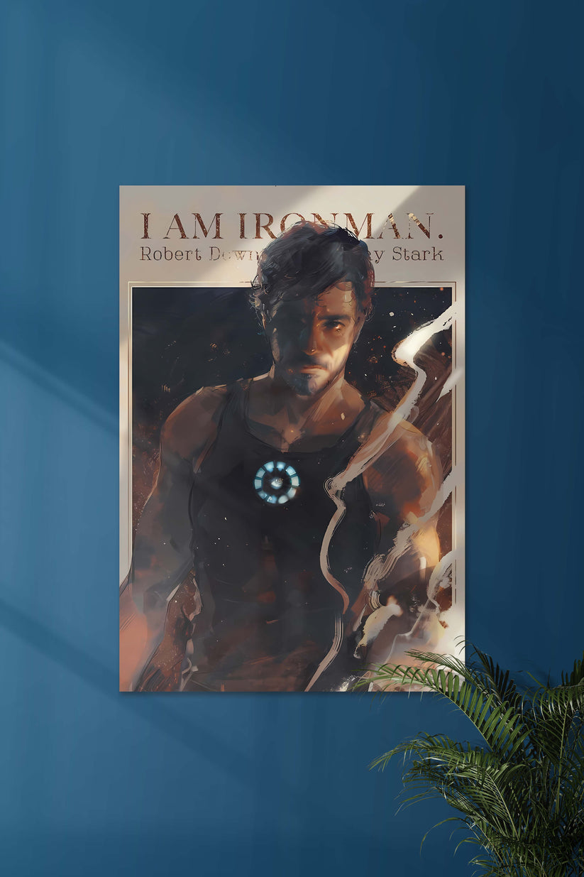 I AM IRONMAN X RDJ | Tony Stark | MARVEL POSTER – Posterized