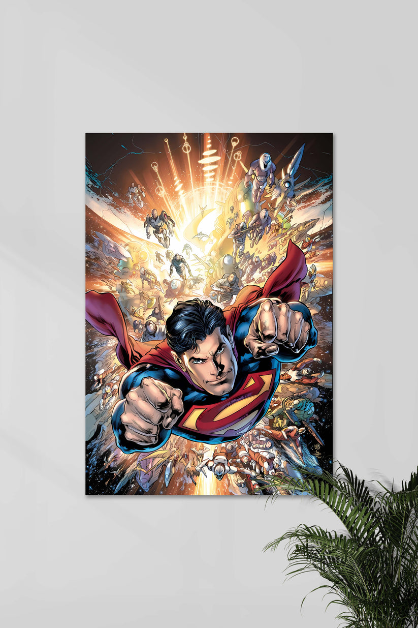 Super Dcu SUPERMAN COMIC FLY | Super Man | DCU POSTER – Posterized