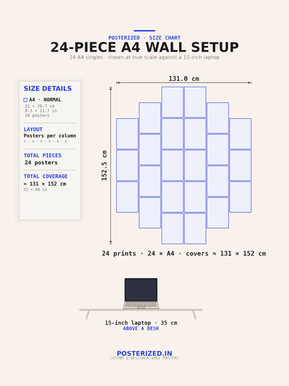 Seoul Stars | K Pop Music | 24 A4 Wall Setup Pack