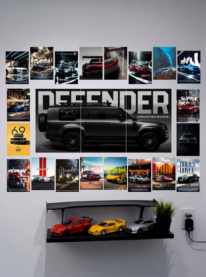 Dream Garage Wall Collection | 21 DesignSetup Combo | Wall Setup Pack