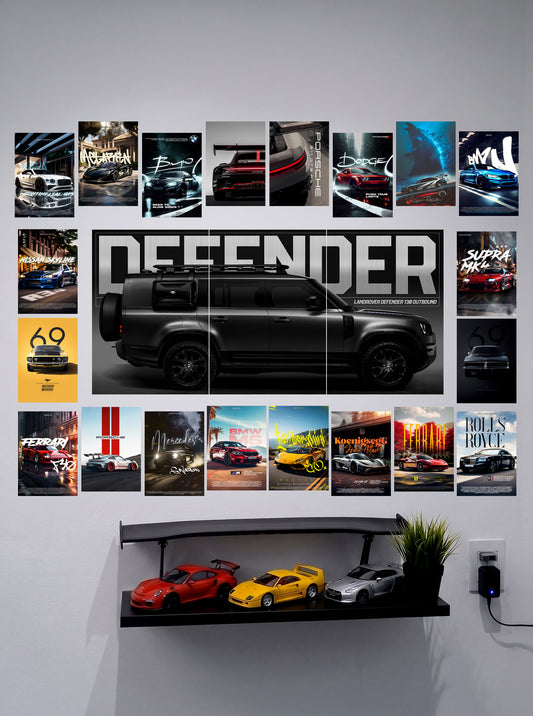 Dream Garage Wall Collection | 21 DesignSetup Combo | Wall Setup Pack