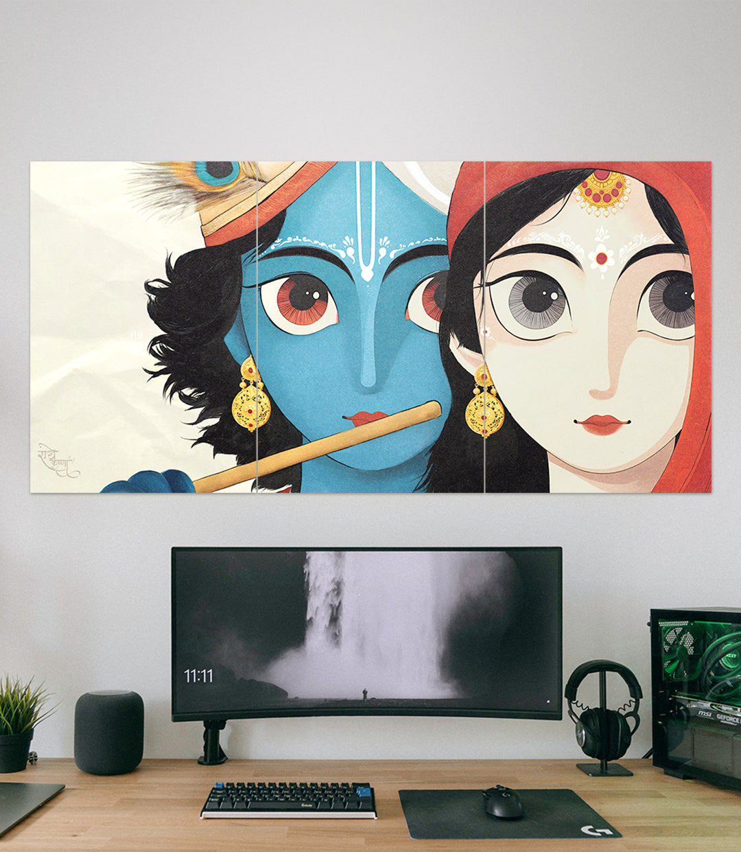RadhaKrishna | Devotional | 3 Piece Set - A4