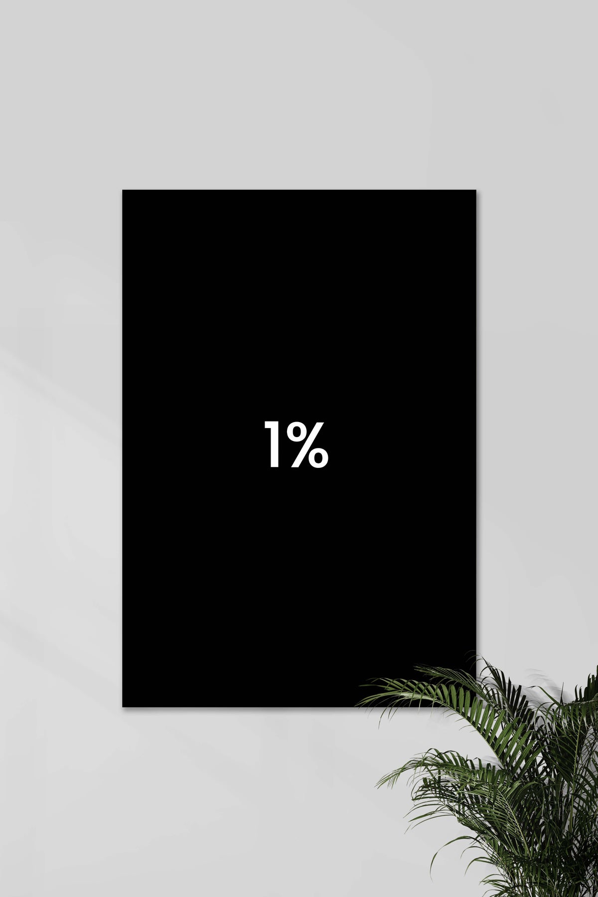 ONE PERCENT | Gym | Motivation Poster - A4