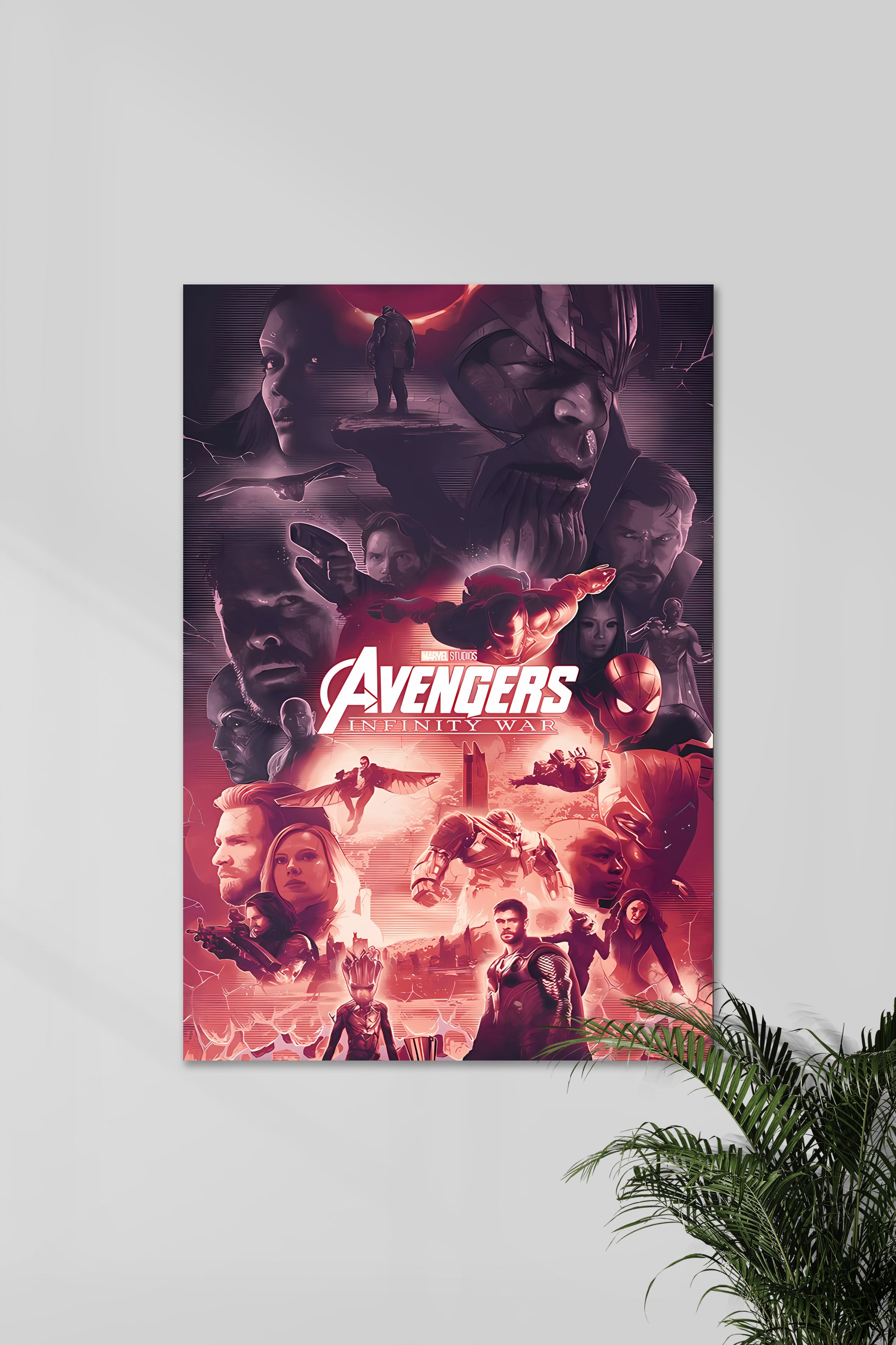 Avengers Infinity war Concept Art MCU Movie Poster A4
