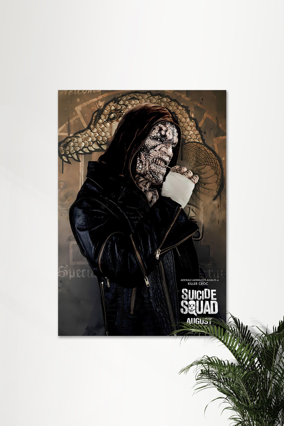 KILLER CROC X ADEWALE AKINNUOYE | Sucide Squad | DCU  Poster - A4