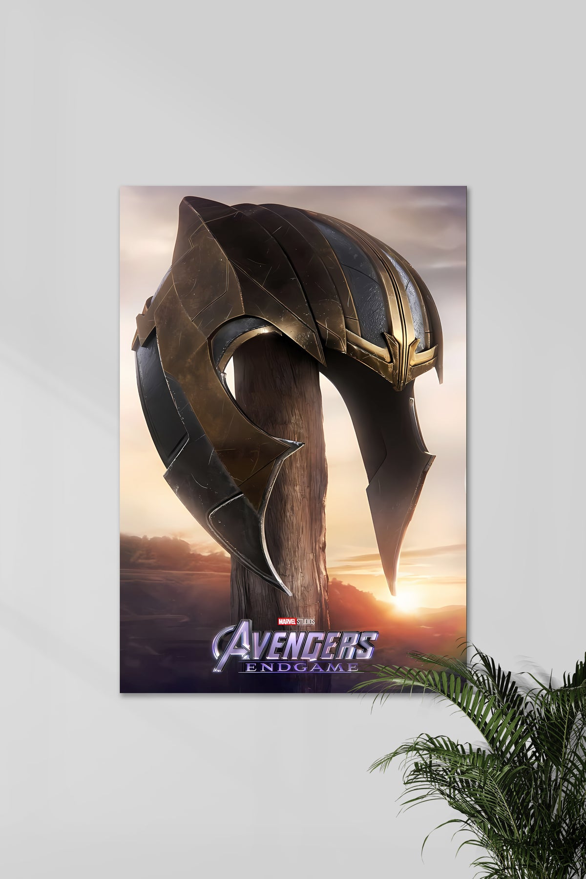 Thanos Infinity Helmet | Endgame | MCU | Movie Poster - A4