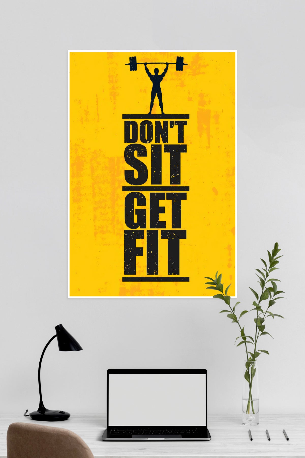 DONT SIT GET FIT | GYM | Motivational Poster - A4