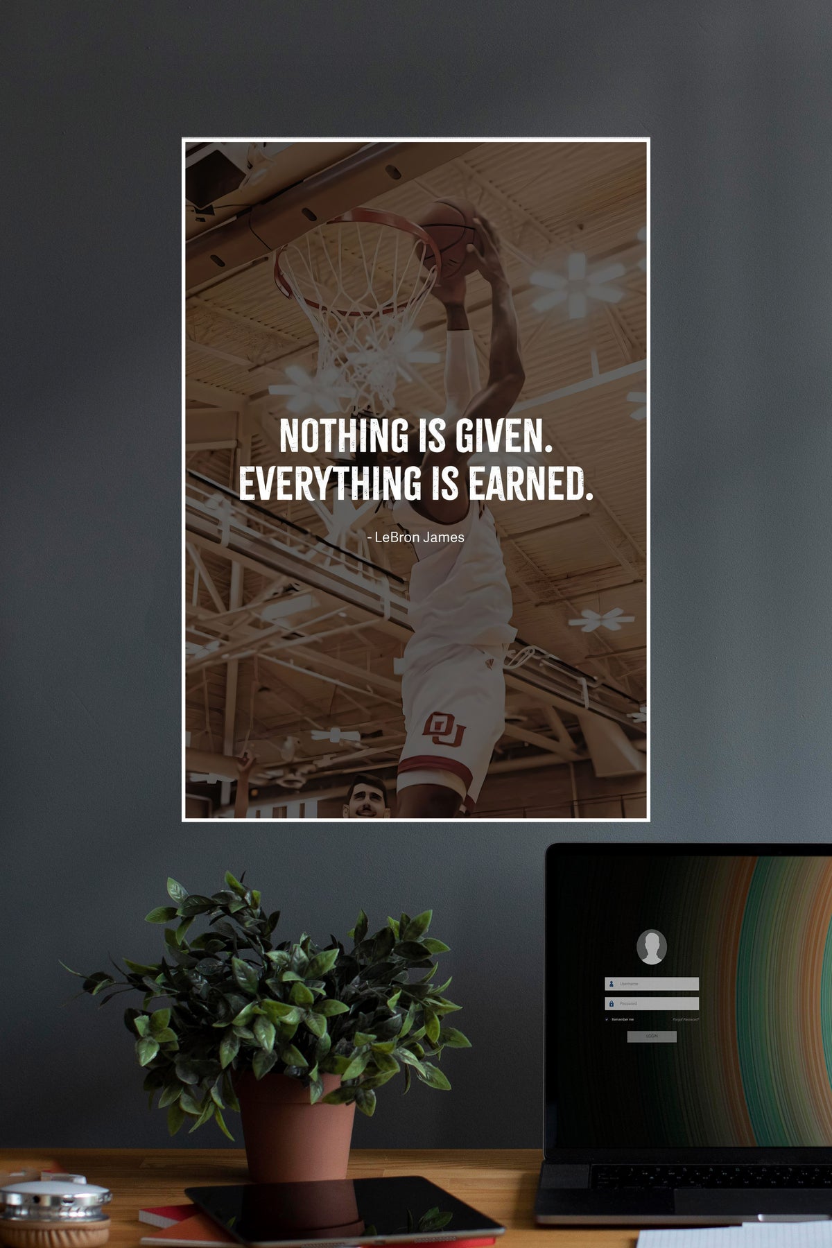 Everything Is Earned | Quotes | Motivational Poster - A4