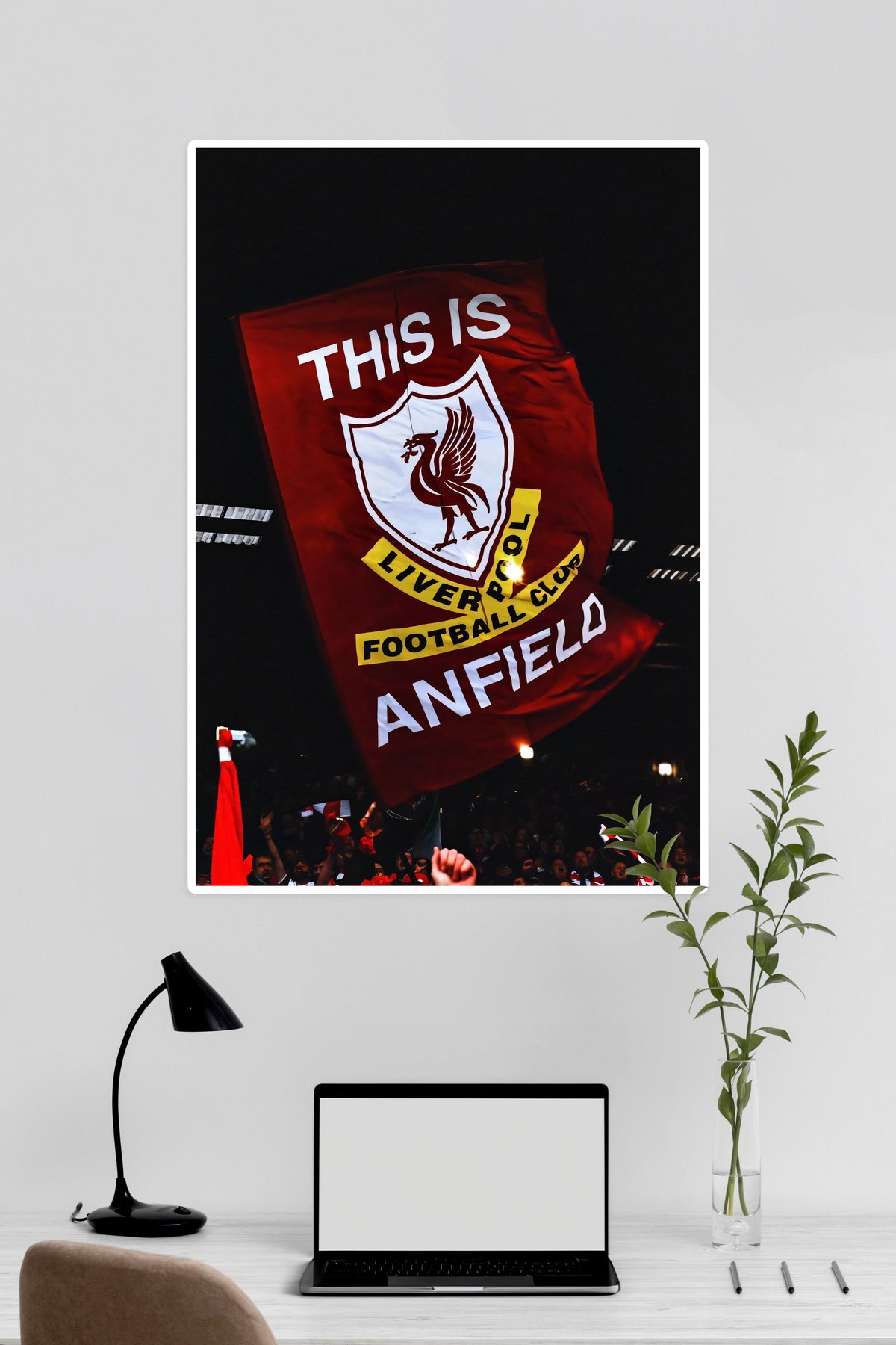 The Reds on Anfield Stadium | Liverpool | FootBall Poster - A4