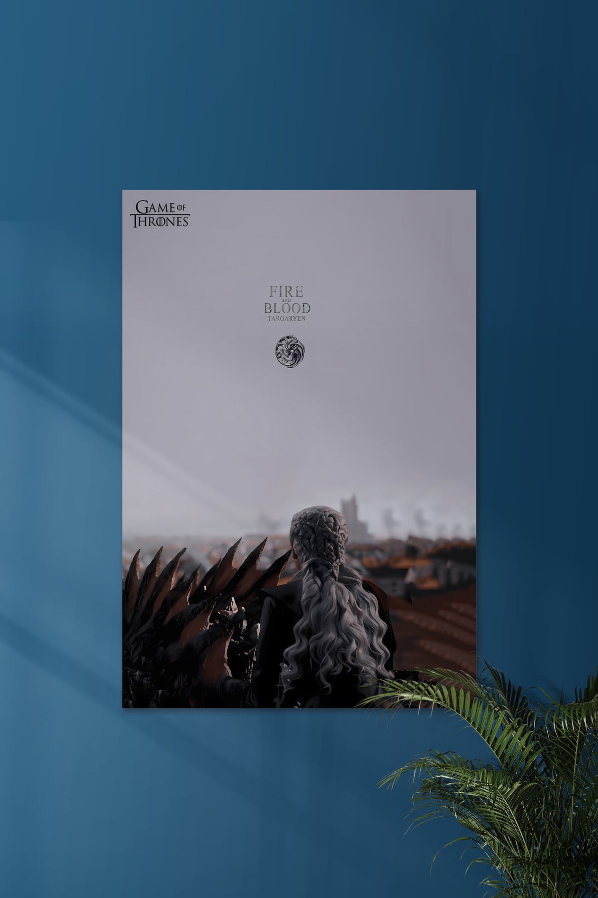 Blood & Fire | GOT | Daenerys | Series Poster - A4