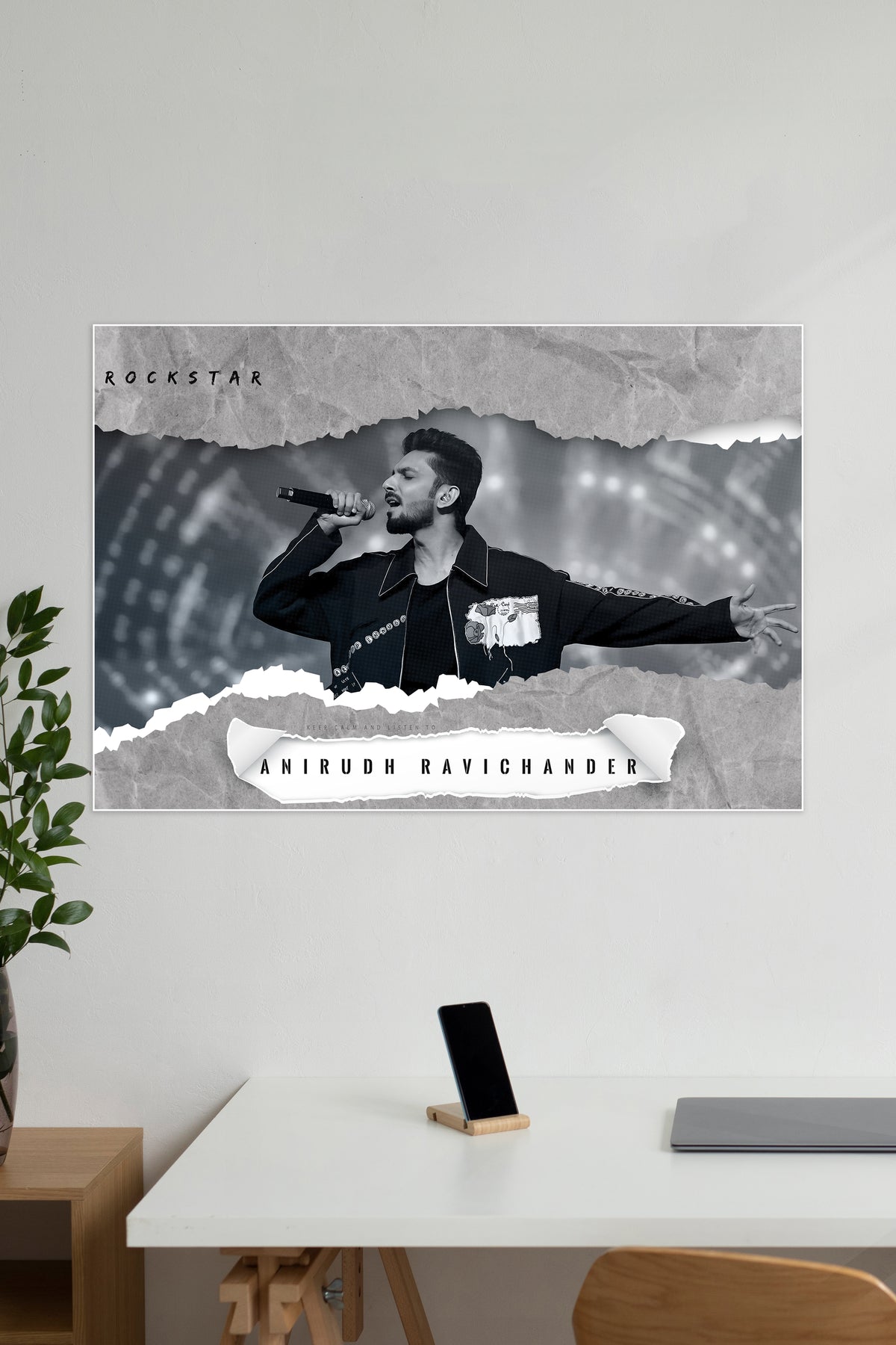 Rockstar #02 | Anirudh Ravichander | Music Artist Poster - A4