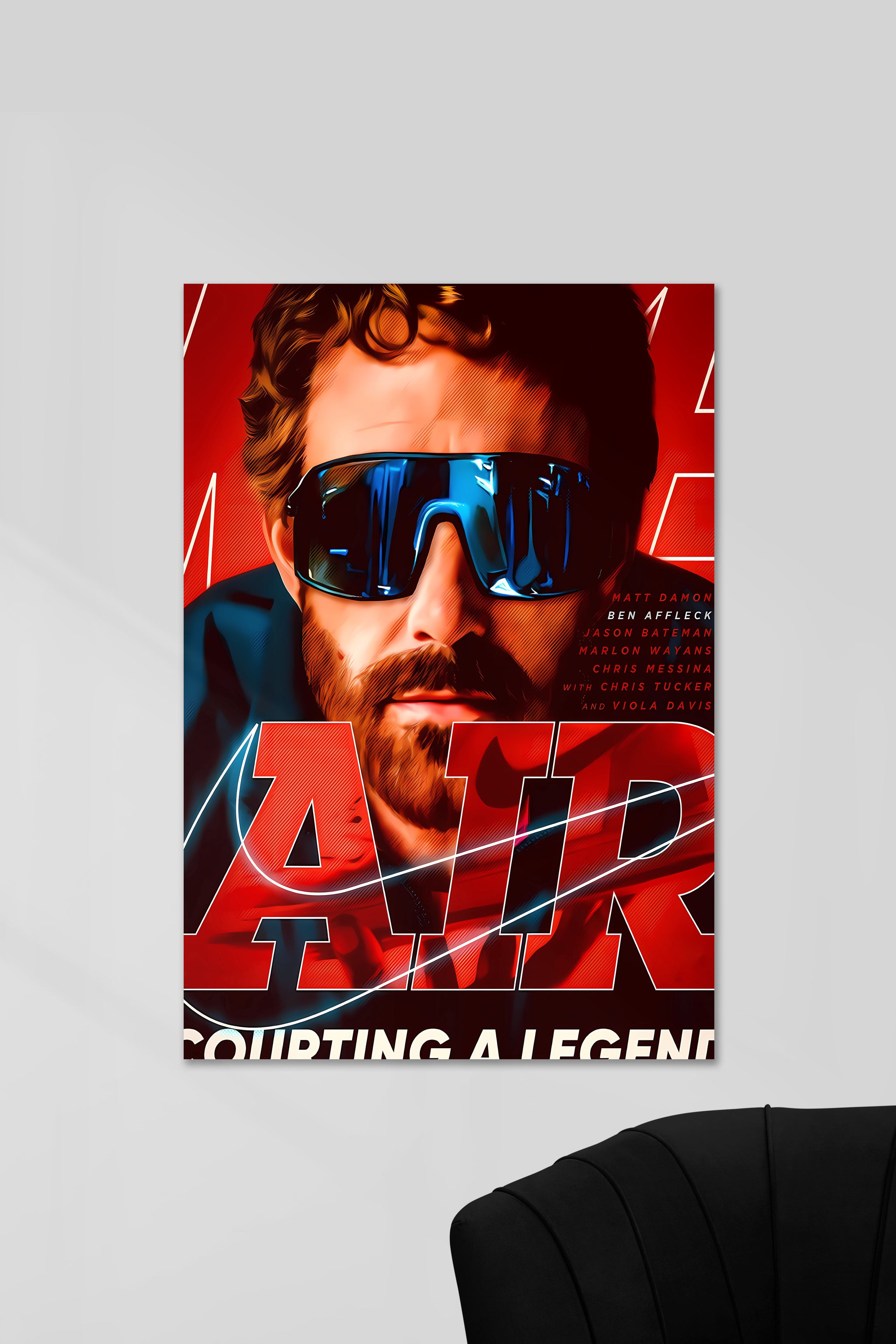 AIR Matt Damon Movie Poster Posterized