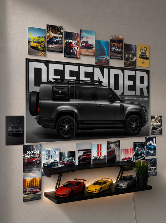 22 Piece Automotive Wall Setup Combo (1 Split Set + 21 A5 Print)