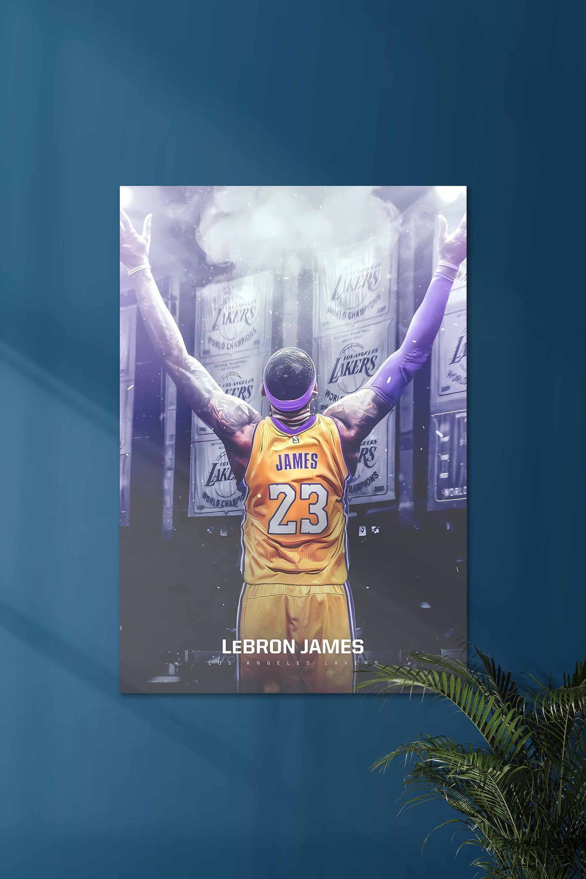 Los Angeles Laker x James | LeBron James | Basketball Poster - A4