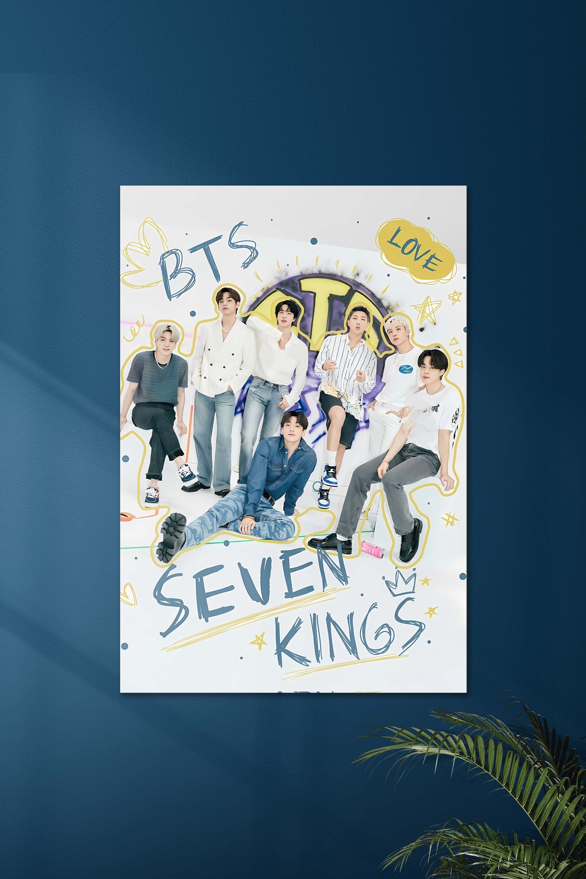 BTS FAMILY #03 SEVENKING | BTS | K POP Poster - A4