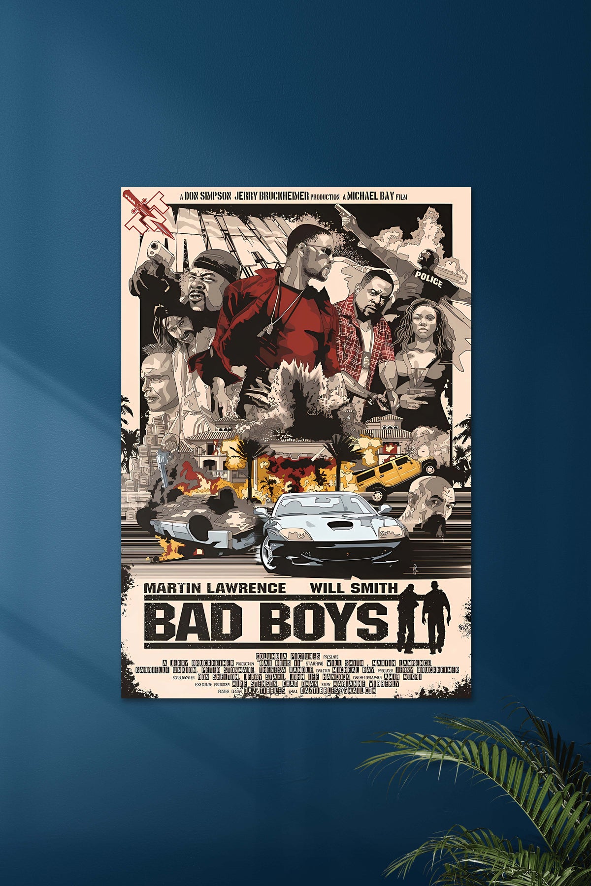 BAD BOYS | Will Smith | Movie Poster - A4