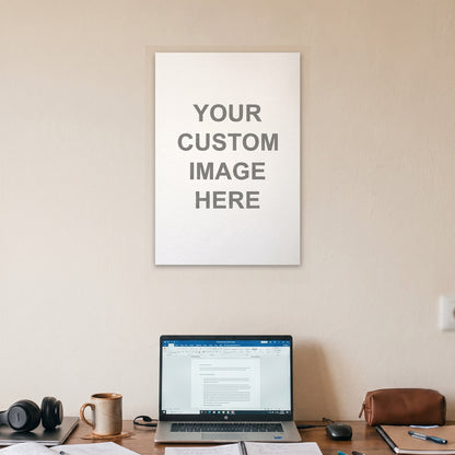 1 poster at 13x19 inches on a wall above a desk