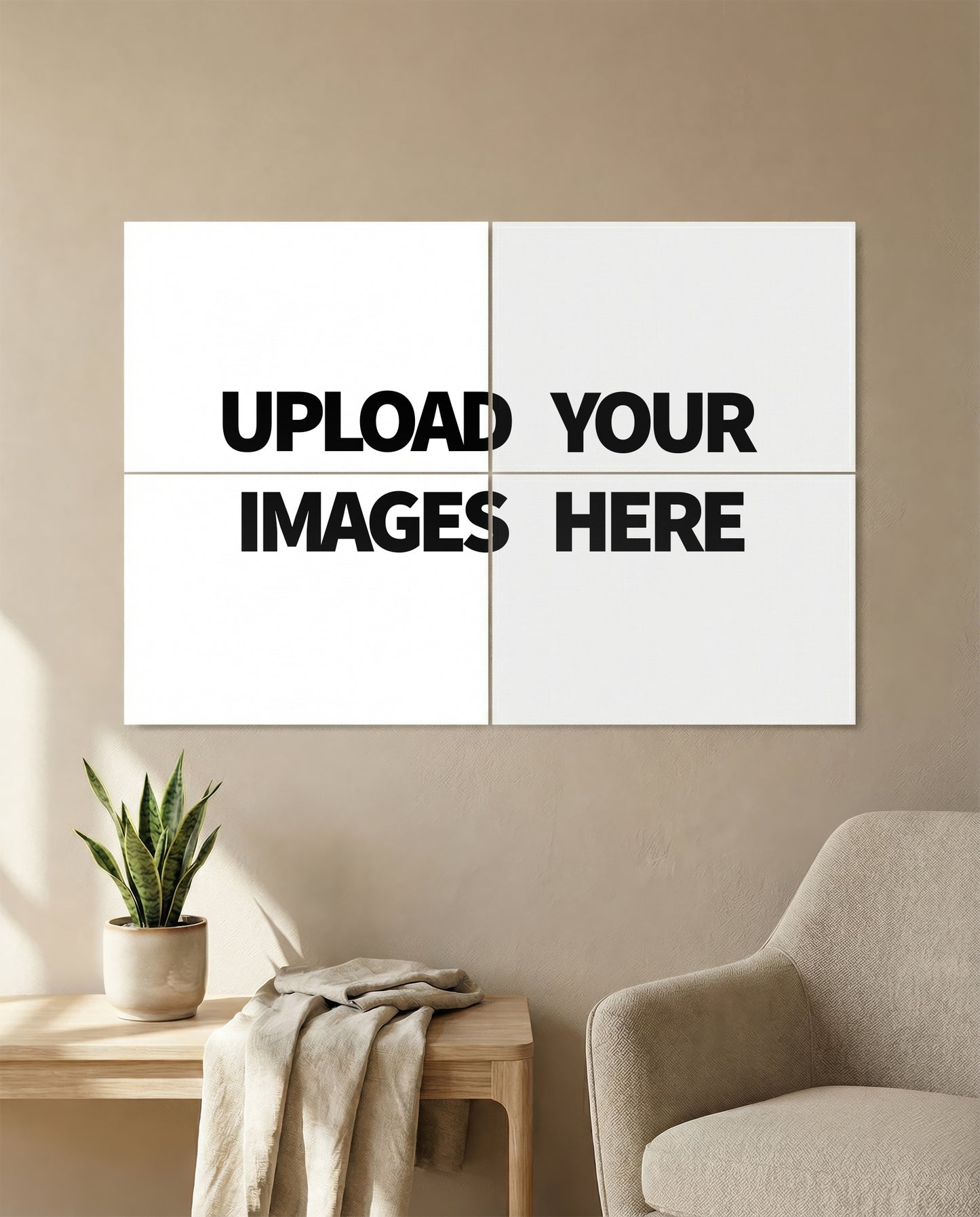 Customize Your Wall 4 Piece Split Art Set (2×2 Grid)