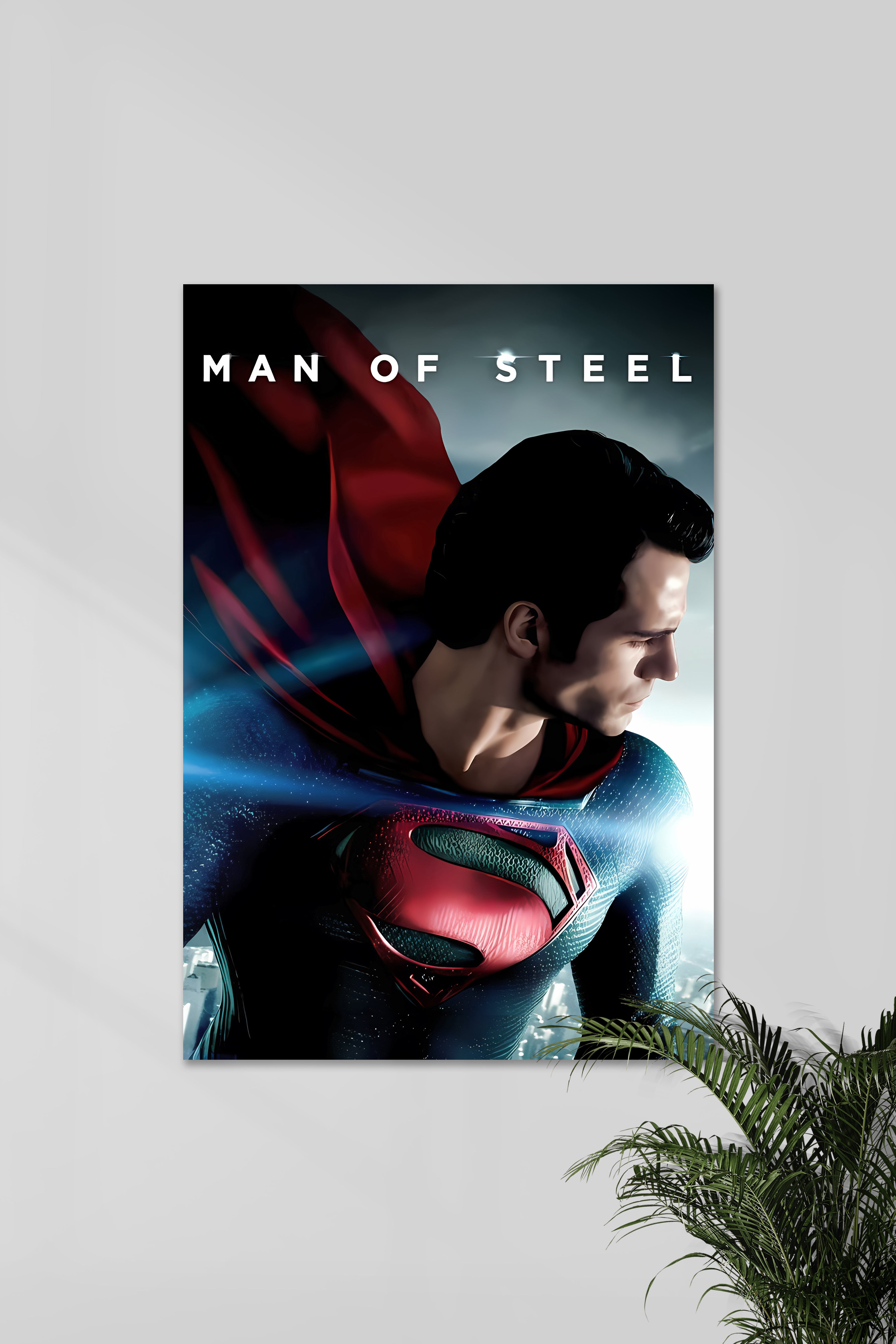 MAN OF STEEL SUPERMAN DCU POSTER Posterized man-of-steel-superman-dcu-poster-posterized