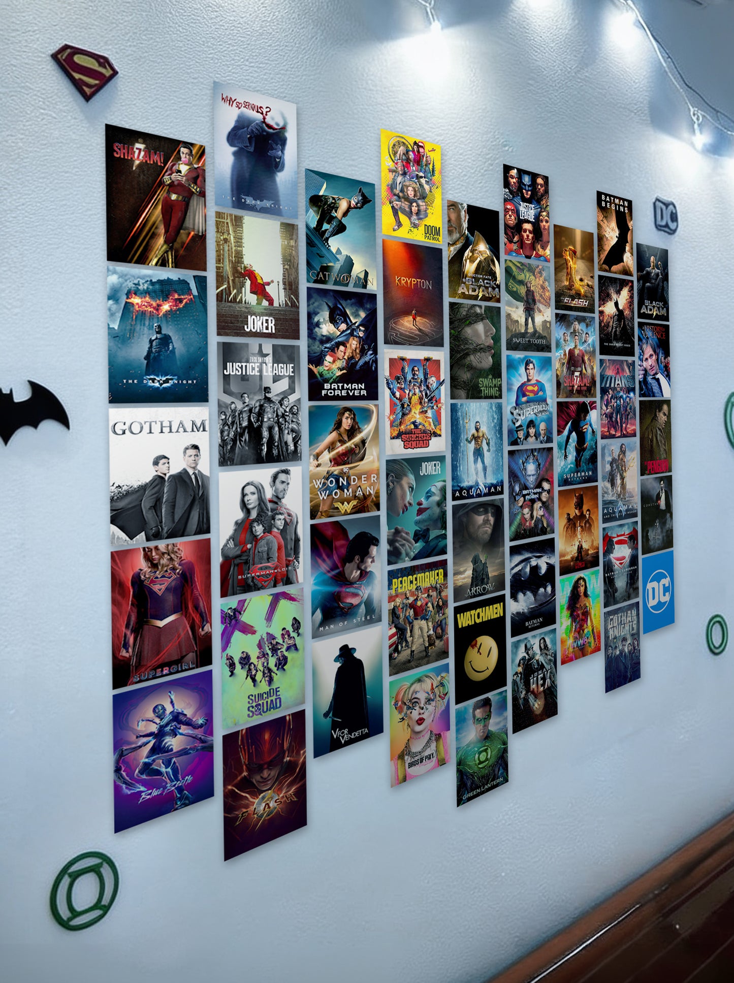 50 Epic DC Cinematic Universe Collage | Wall Setup Pack