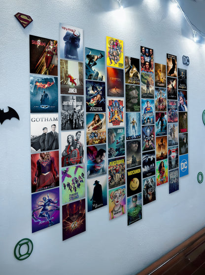 50 Epic DC Cinematic Universe Collage | Wall Setup Pack