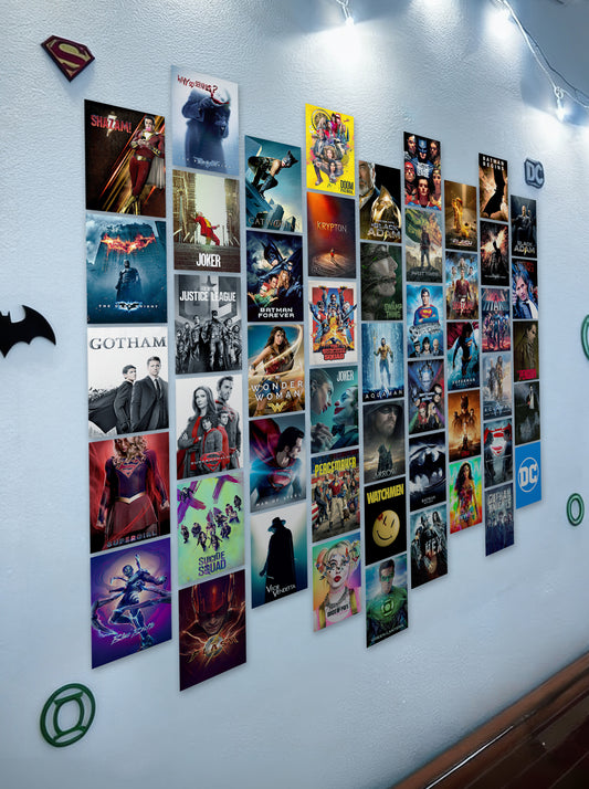 50 Epic DC Cinematic Universe Collage Set