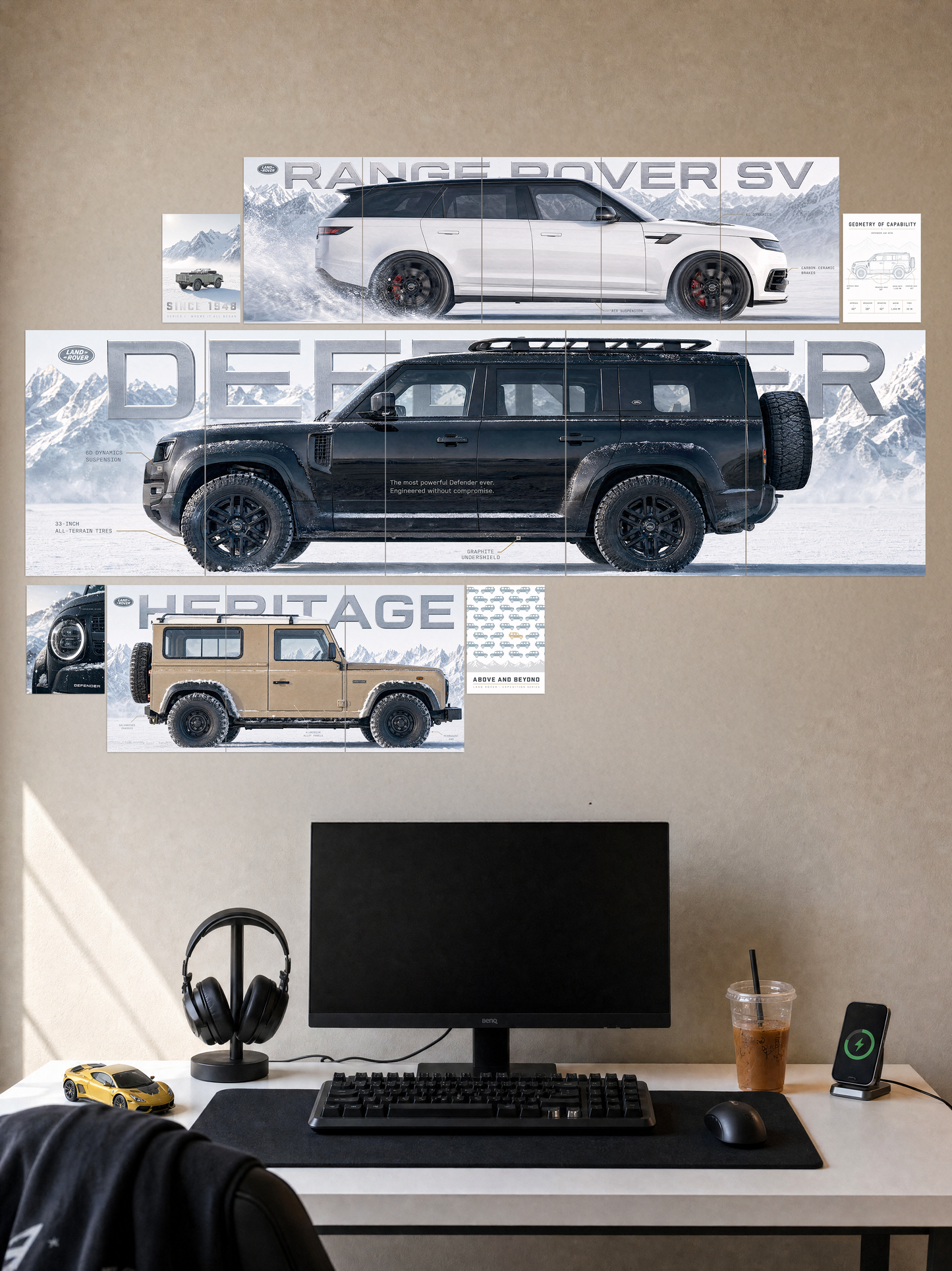 Defender Snowline Combo | 17 Piece A4 A3 A5 Mix Wall Setup Pack
