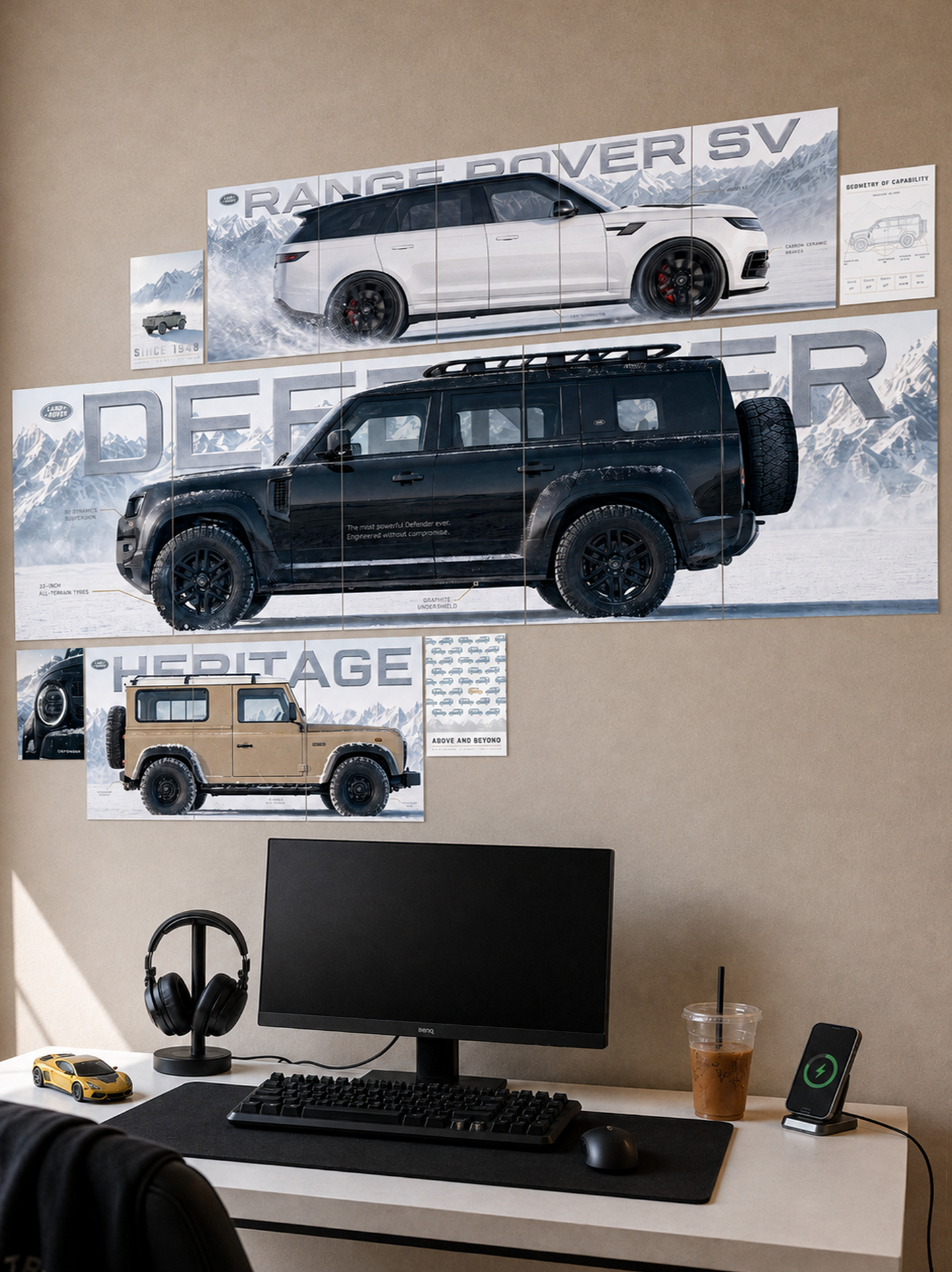 Defender Snowline Combo | 17 Piece A4 A3 A5 Mix Wall Setup Pack