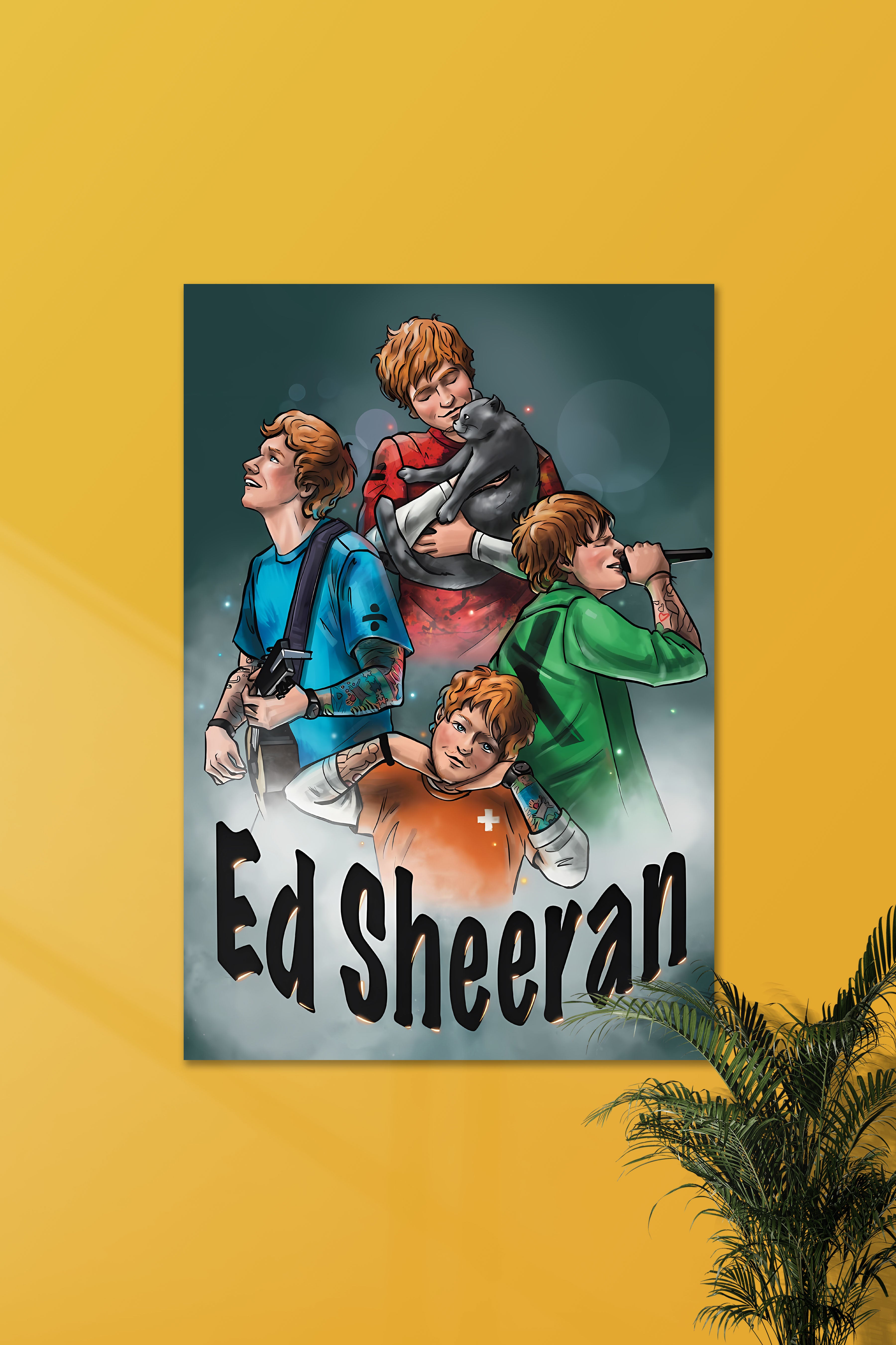 Ed Music Ed Sheeran #01 | ED |Music Artist Poster – Posterized