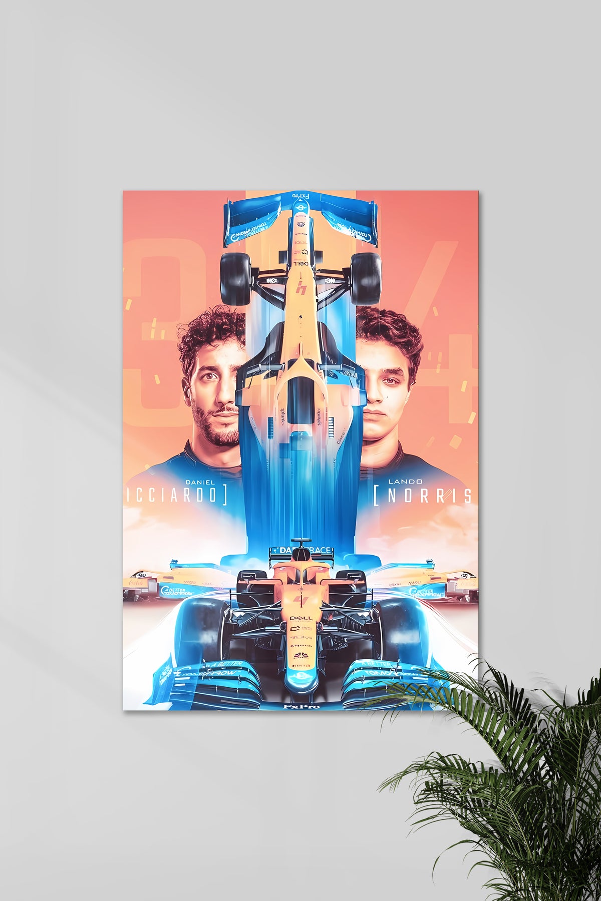 Lando Norris v Daniel Ricciardo | Head head | F1 POSTERS - A4