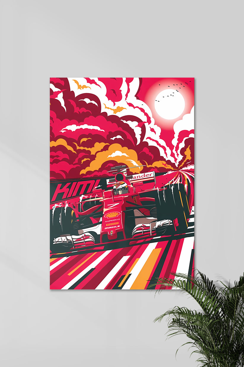 Kimi Raikkonen Formula One Vector Art F1 POSTERS Posterized kimi-raikkonen-formula-one-vector-art-f1-posters-posterized