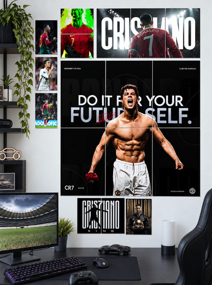 CR7 Legacy | Premium Wall Setup Pack | 8 Design A3 A4 A5 Mix Pack