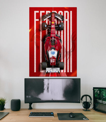 Ferrari SF24 | Formula 1 Wall Art | 4 Piece Set